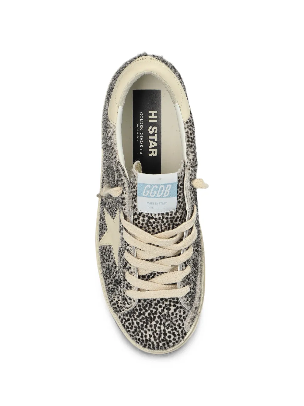 Golden Goose leopard-print Hi Star sneakers Grijs