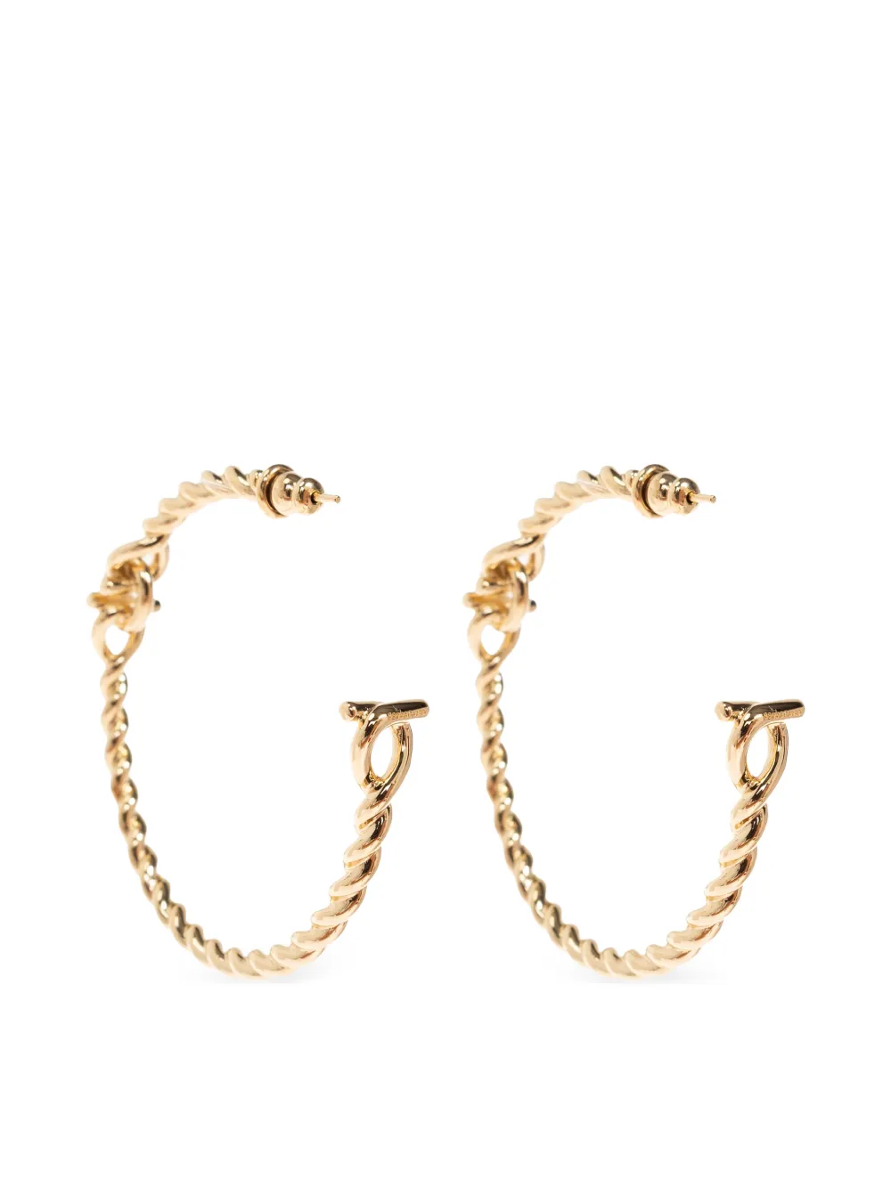  Ferragamo Pendientes De Aro Gancini - Dorado 