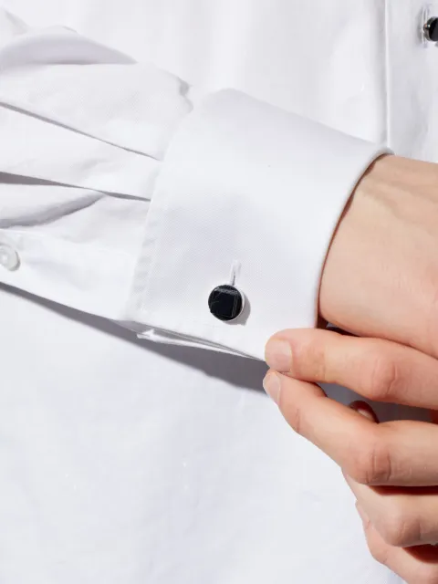 Ferragamo stone-embellished mismatched cufflinks