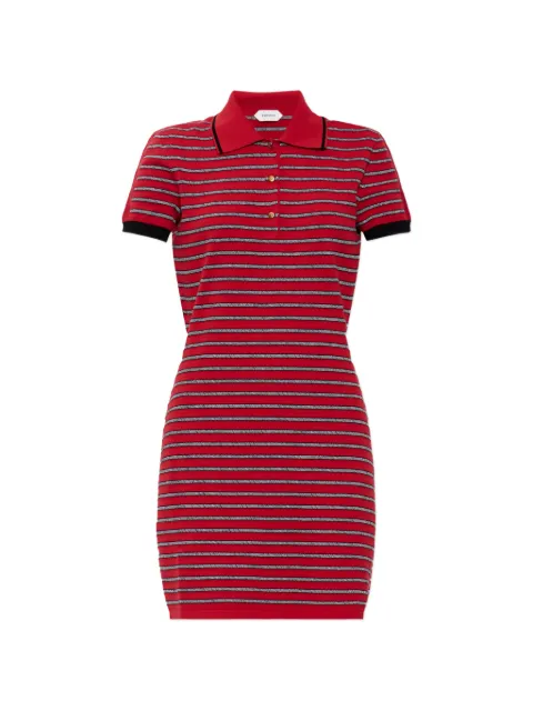 Versace Greca-pattern striped mini dress