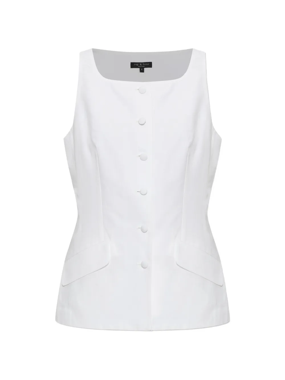 rag & bone button-up sleeveless jacket - Bianco