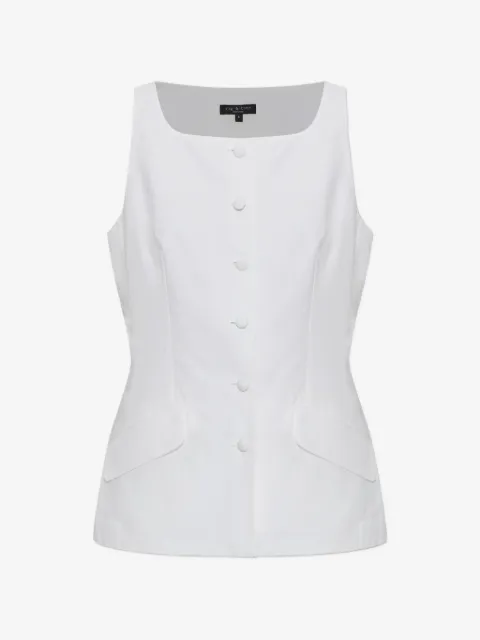 rag & bone button-up sleeveless jacket
