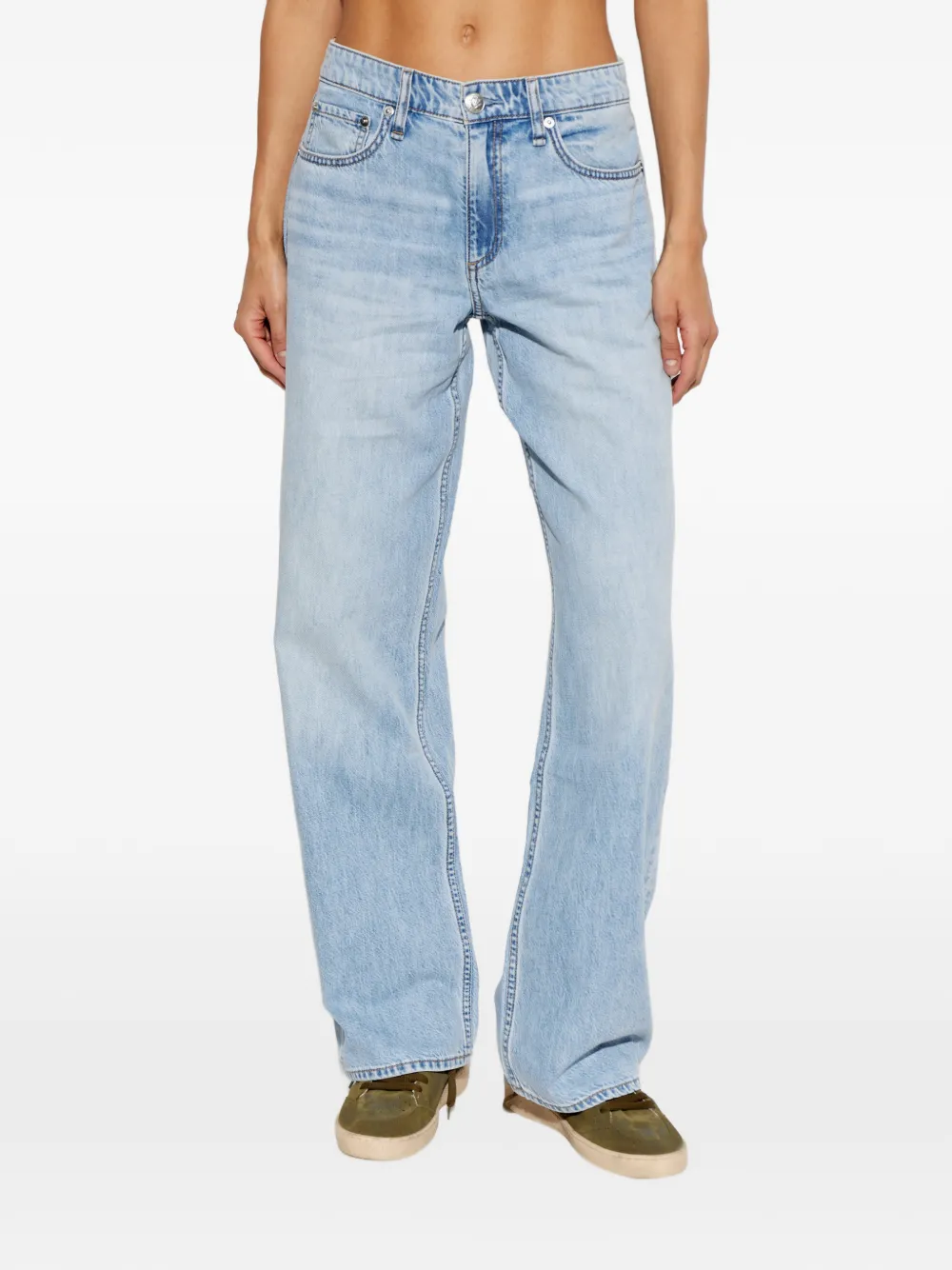  Rag & Bone Vaqueros Rectos Con Efecto Degradado - Azul 