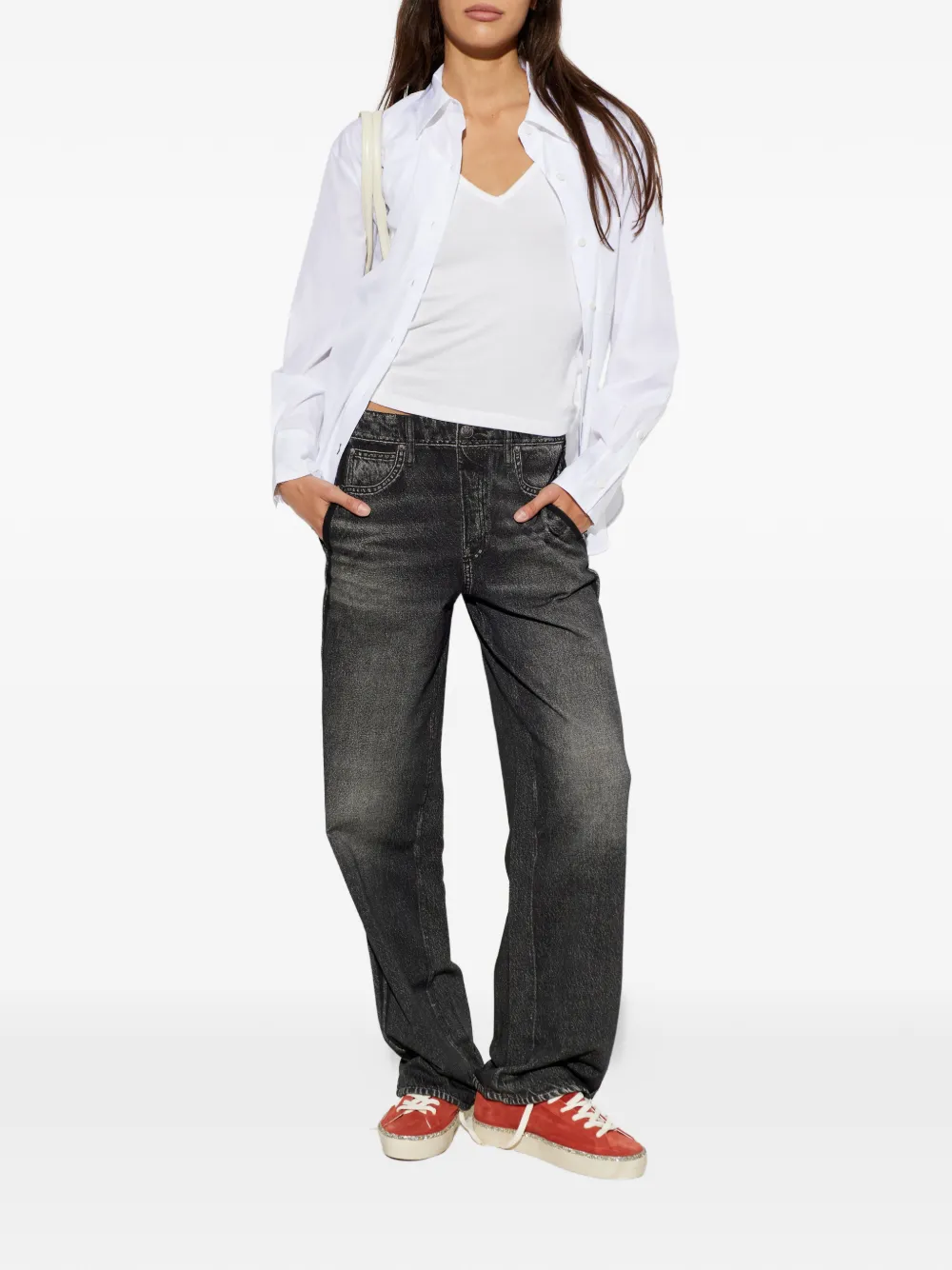 rag & bone Mouwloze top Wit