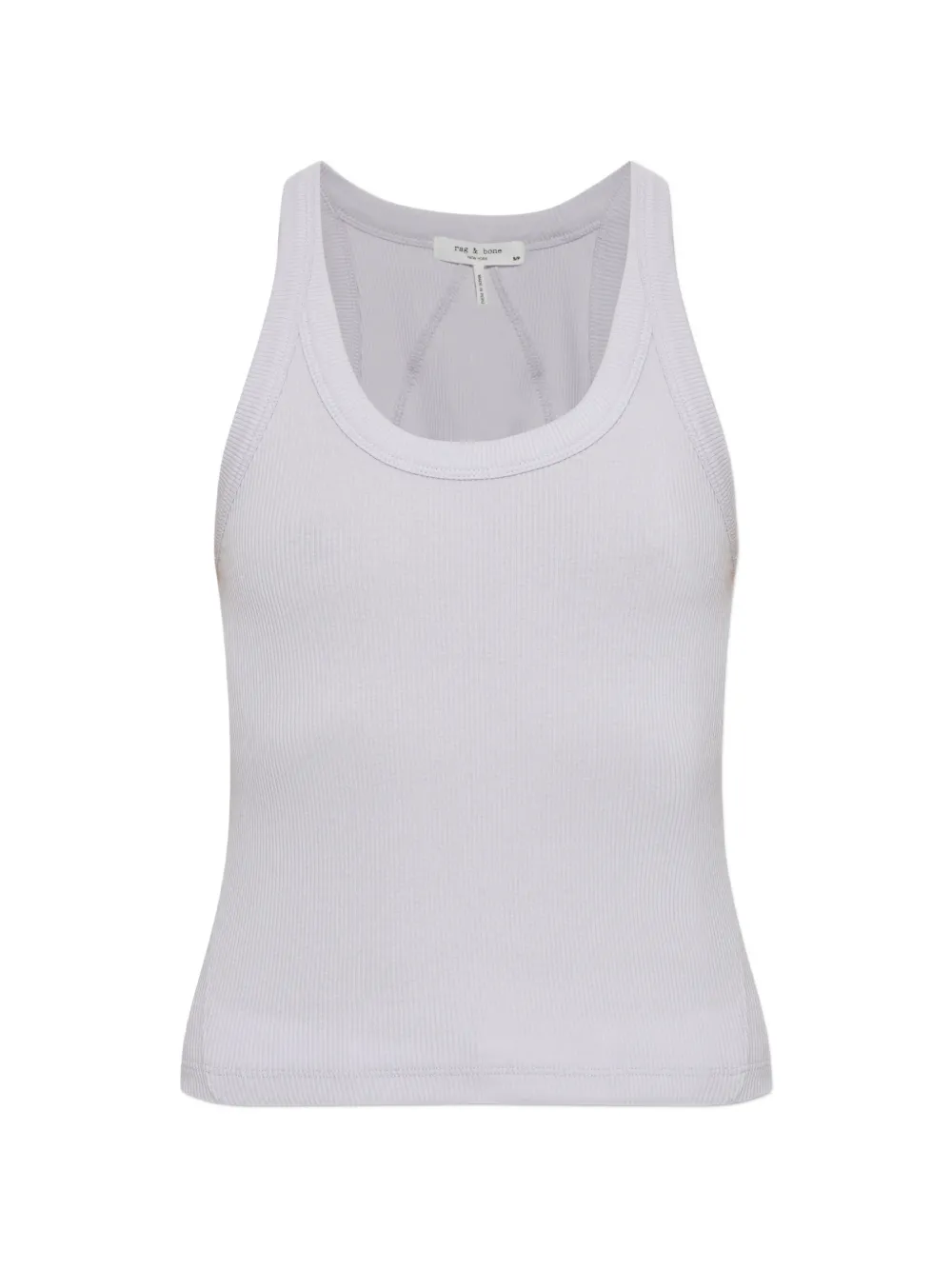 rag & bone ribbed-knit racerback tank top - Grigio