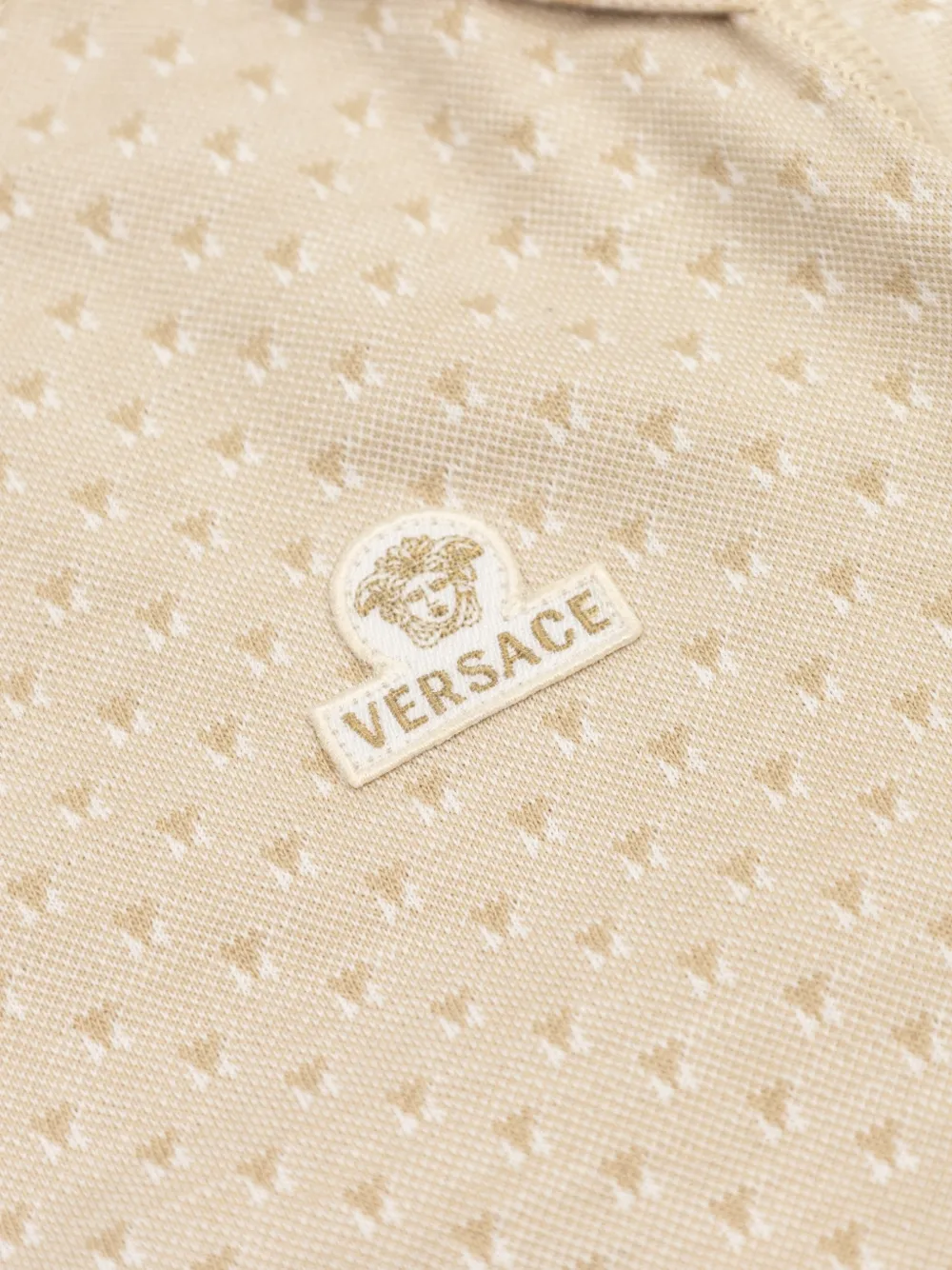 Versace Kids Pyjama met logopatch Beige