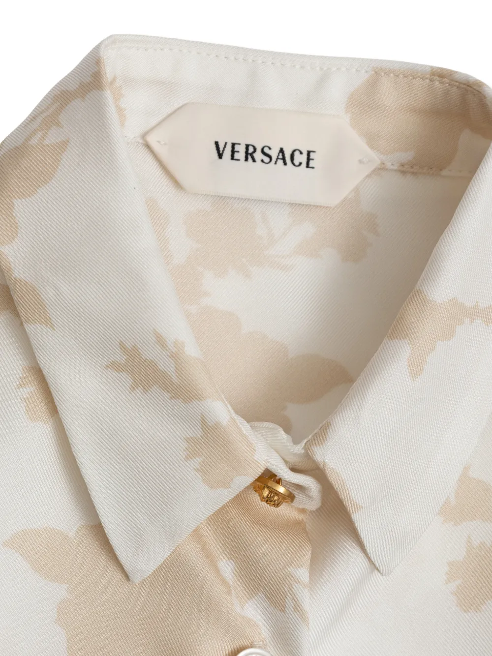 Versace Kids Blouse met bloemenprint Wit
