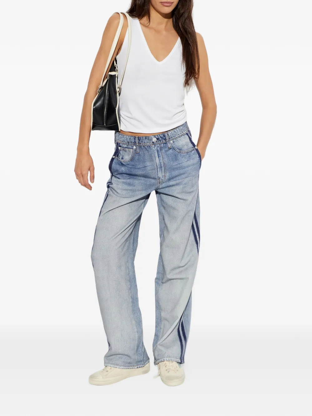  Rag & Bone Pantalones A Rayas Laterales - Azul 