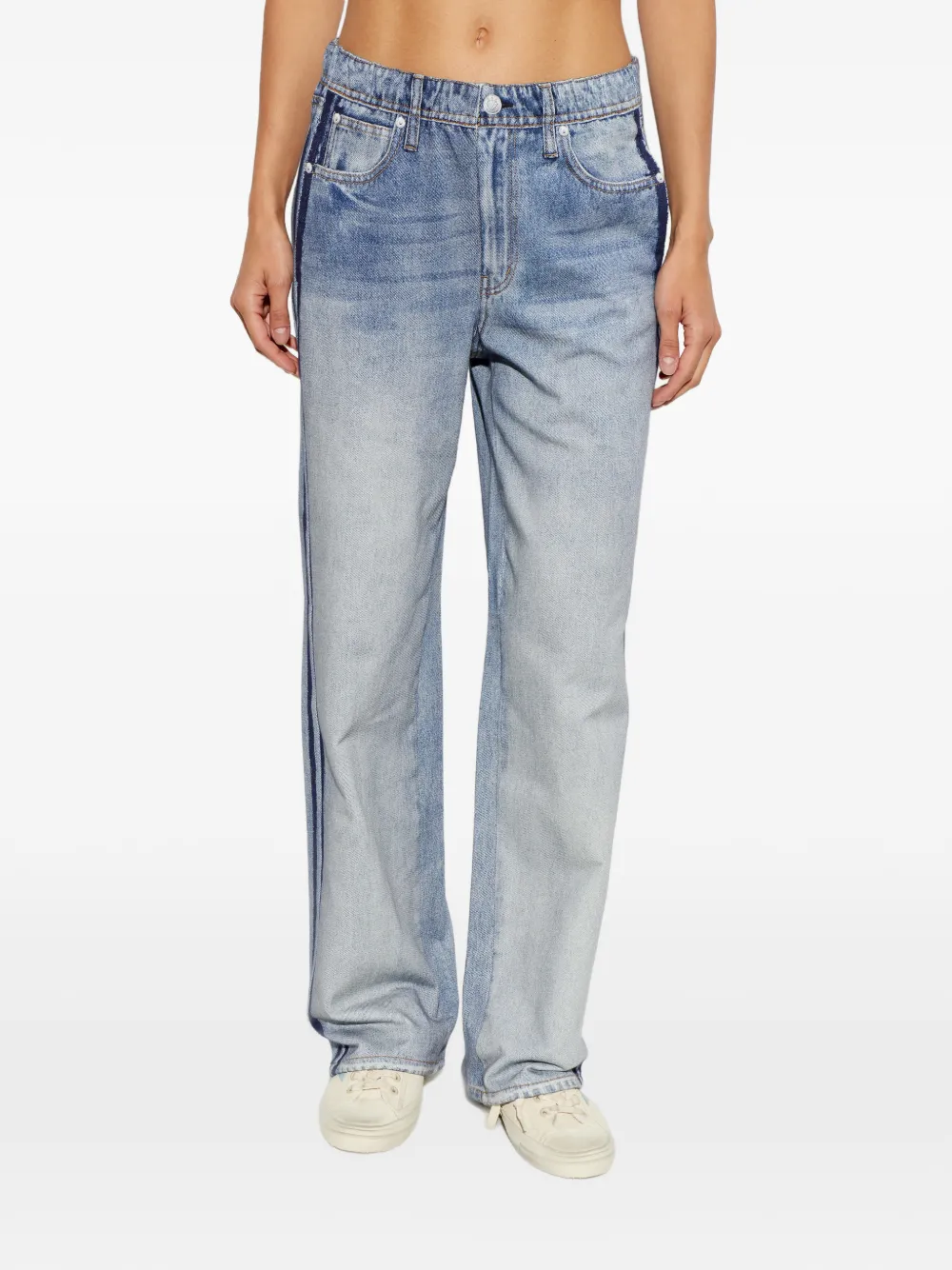  Rag & Bone Pantalones A Rayas Laterales - Azul 