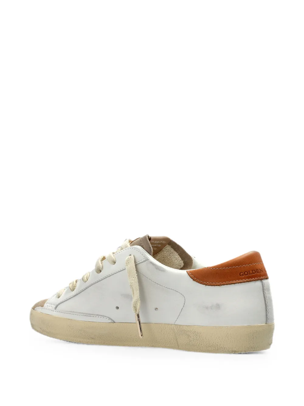 Golden Goose Super-Star glitter-detail sneakers Wit
