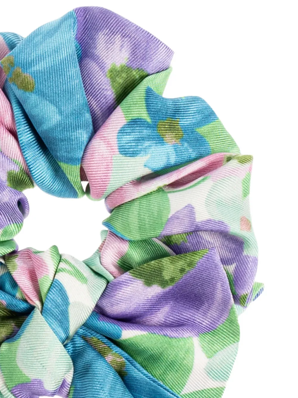 Versace Kids The Meadow scrunchie met bloemenprint en strikdetail Blauw