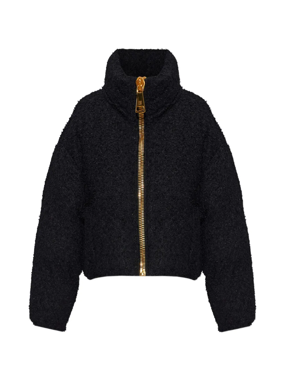 Balmain bouclé-texture zip-up jacket - Nero