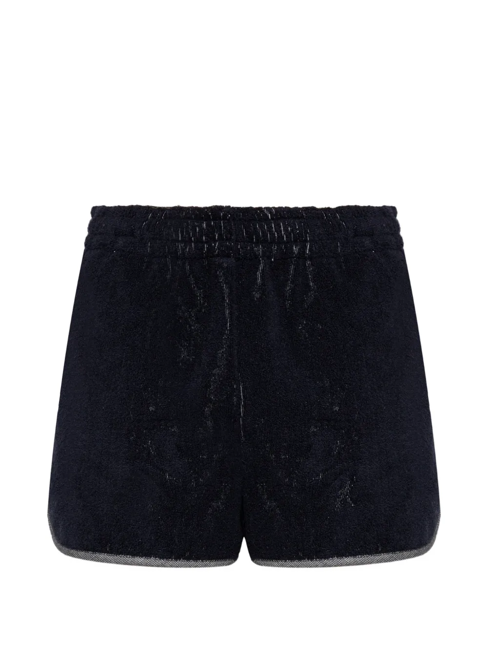 Versace Home logo-embroidered terry shorts - Blu