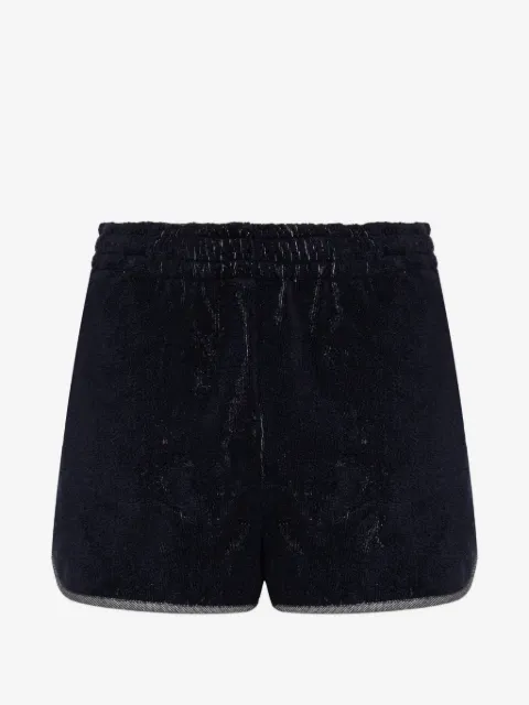Versace Home short en tissu éponge à logo brodé