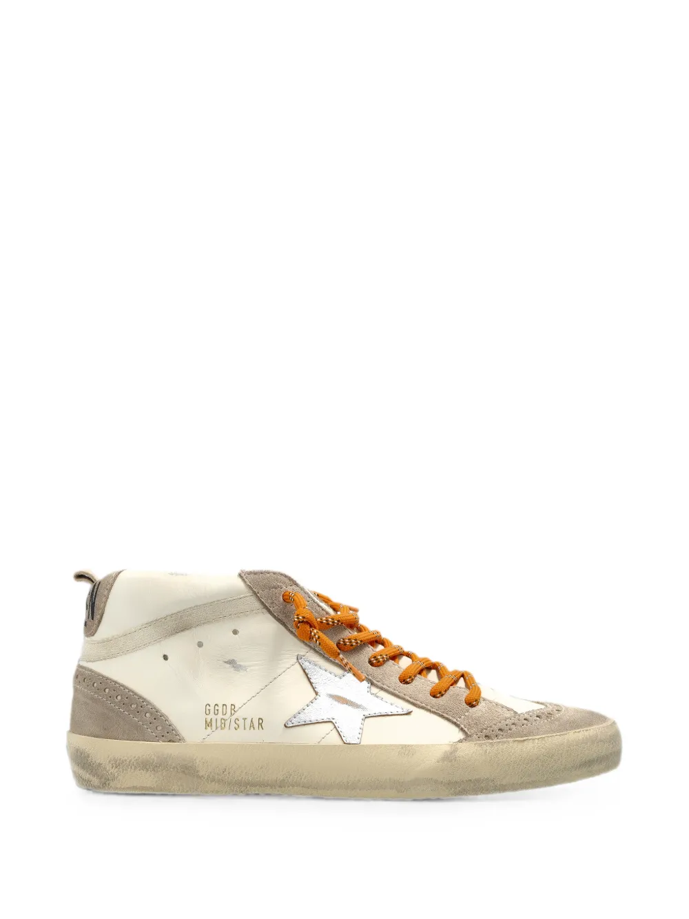 Golden Goose Mid Star distressed-effect sneakers - Neutrals