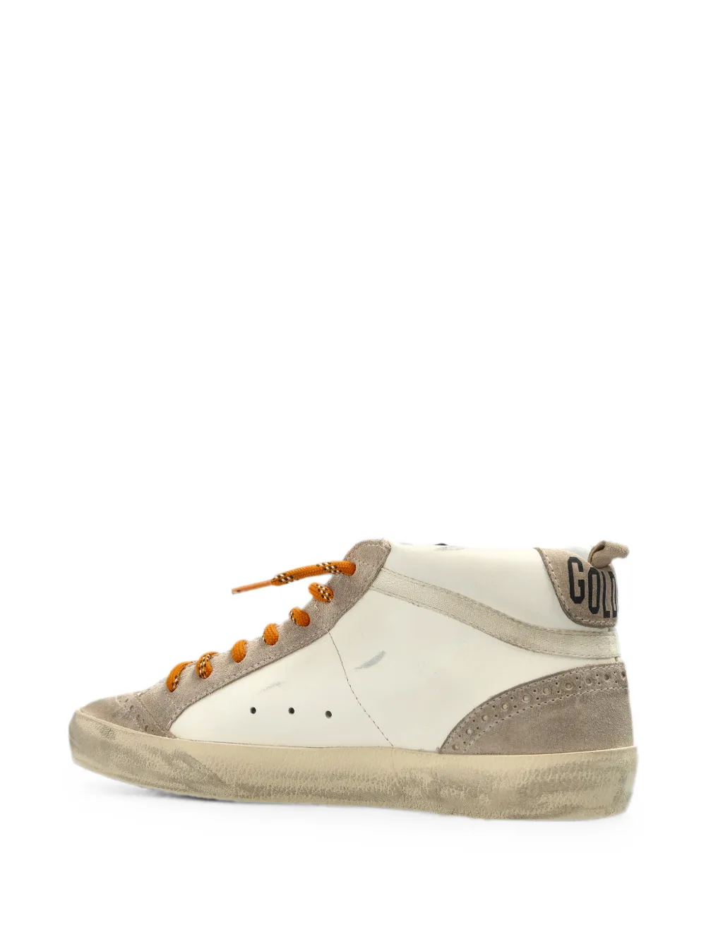 Golden Goose Mid Star distressed-effect sneakers Beige
