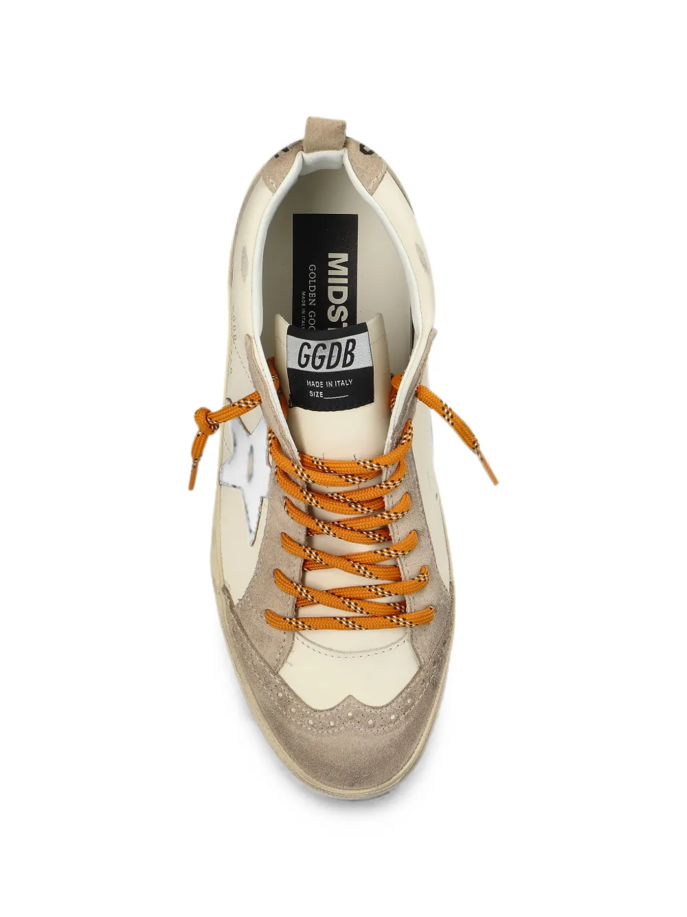 Golden Goose Mid Star distressed-effect sneakers Beige