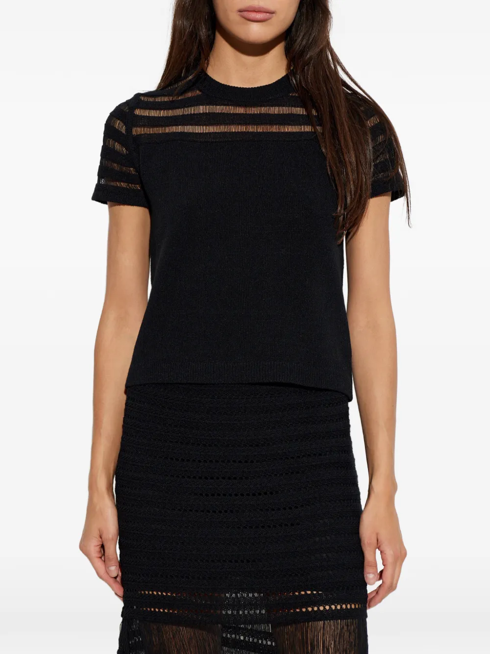  Rag & Bone Jersey Con Costuras - Negro 