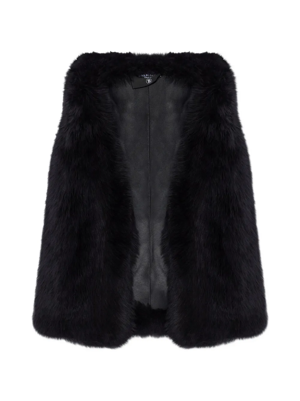 Balmain shearling gilet - Nero