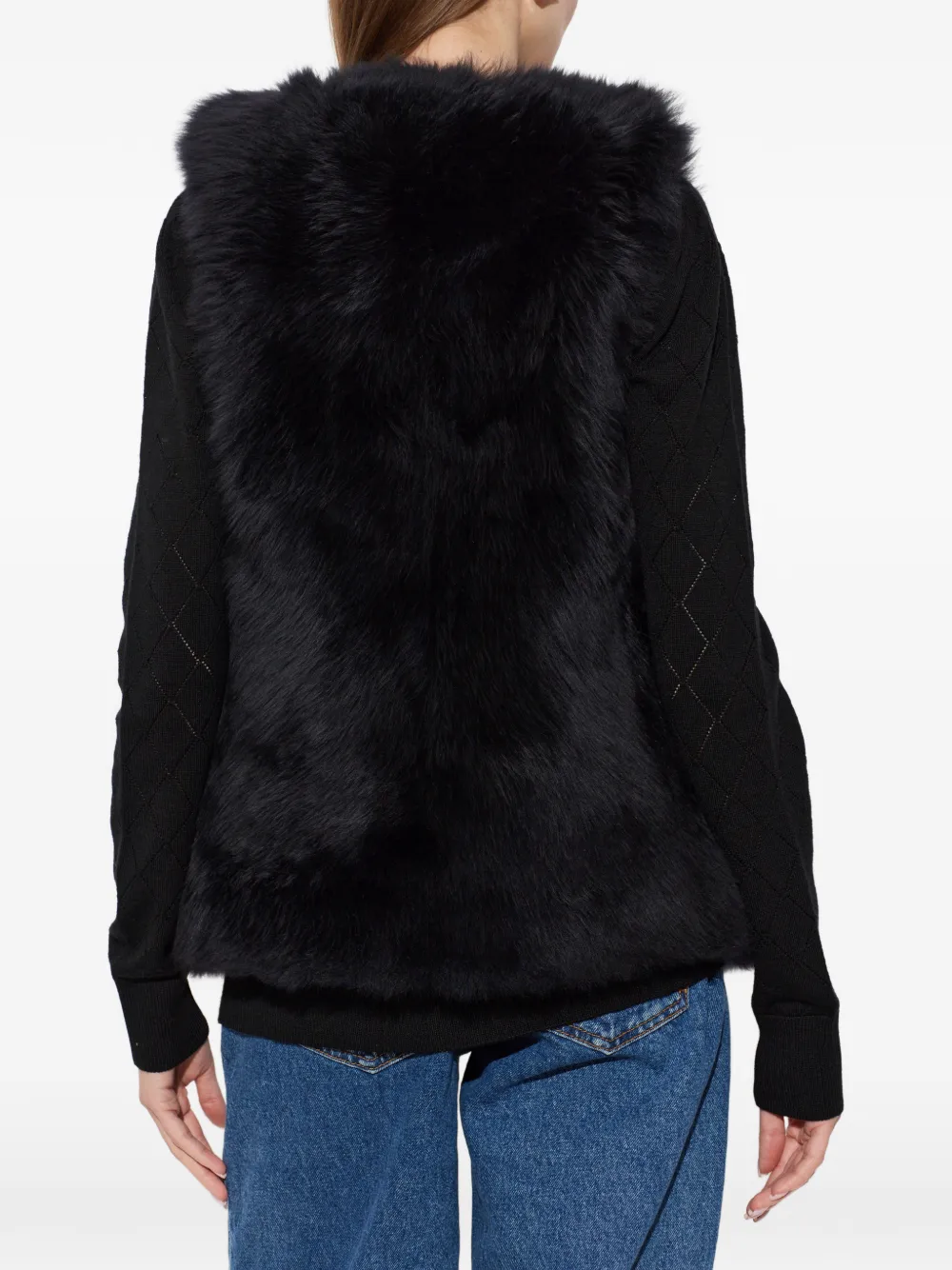 Balmain Lammy bodywarmer Zwart
