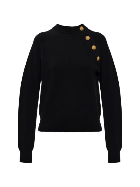 Balmain suéter con mangas raglán y detalle de mostacillas