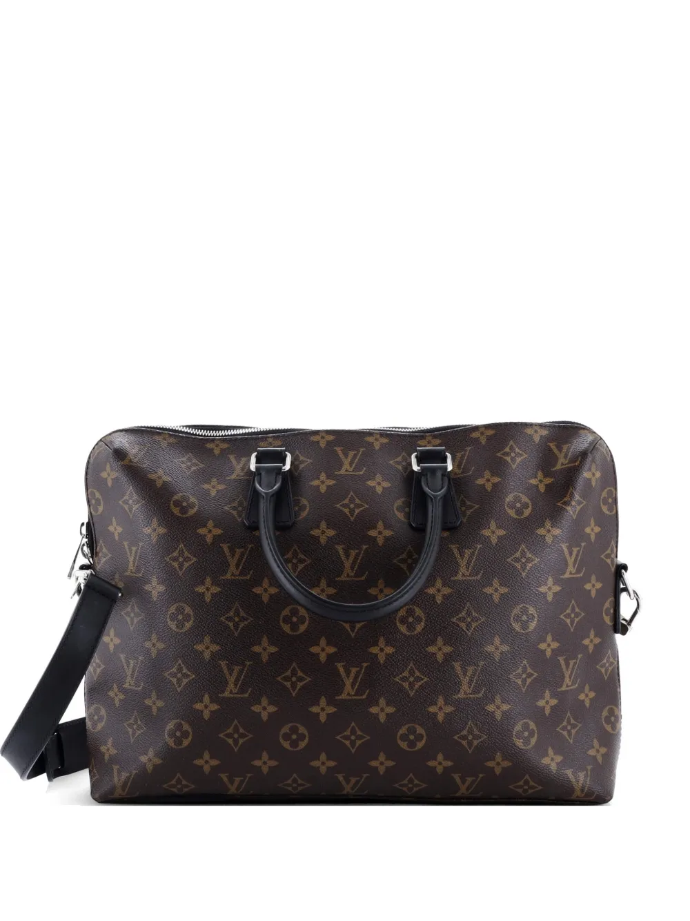 Louis Vuitton Pre-Owned Porte-Documents Jour Bag Macassar Monogram Canvas business bag - Marrone