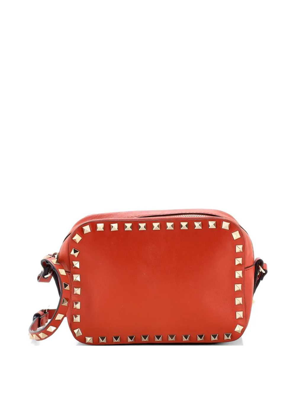 Valentino Garavani Pre-Owned Rockstud Camera Leather crossbody bag - Orange