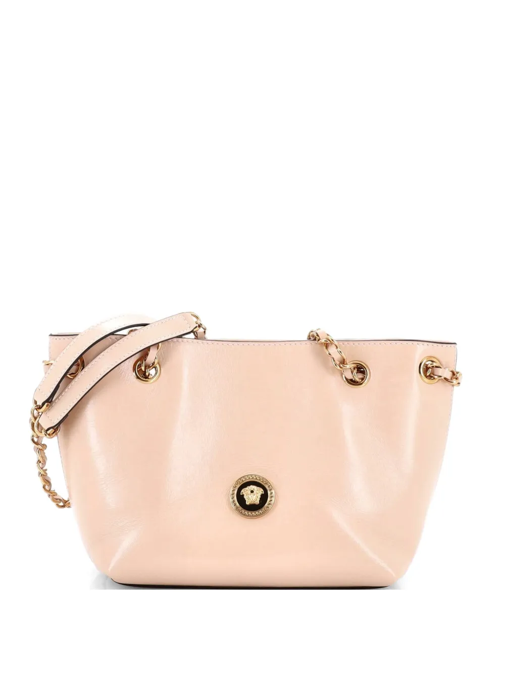 Versace Pre-Owned Medusa Icon Chain Tote Leather Small shoulder bag - Nude