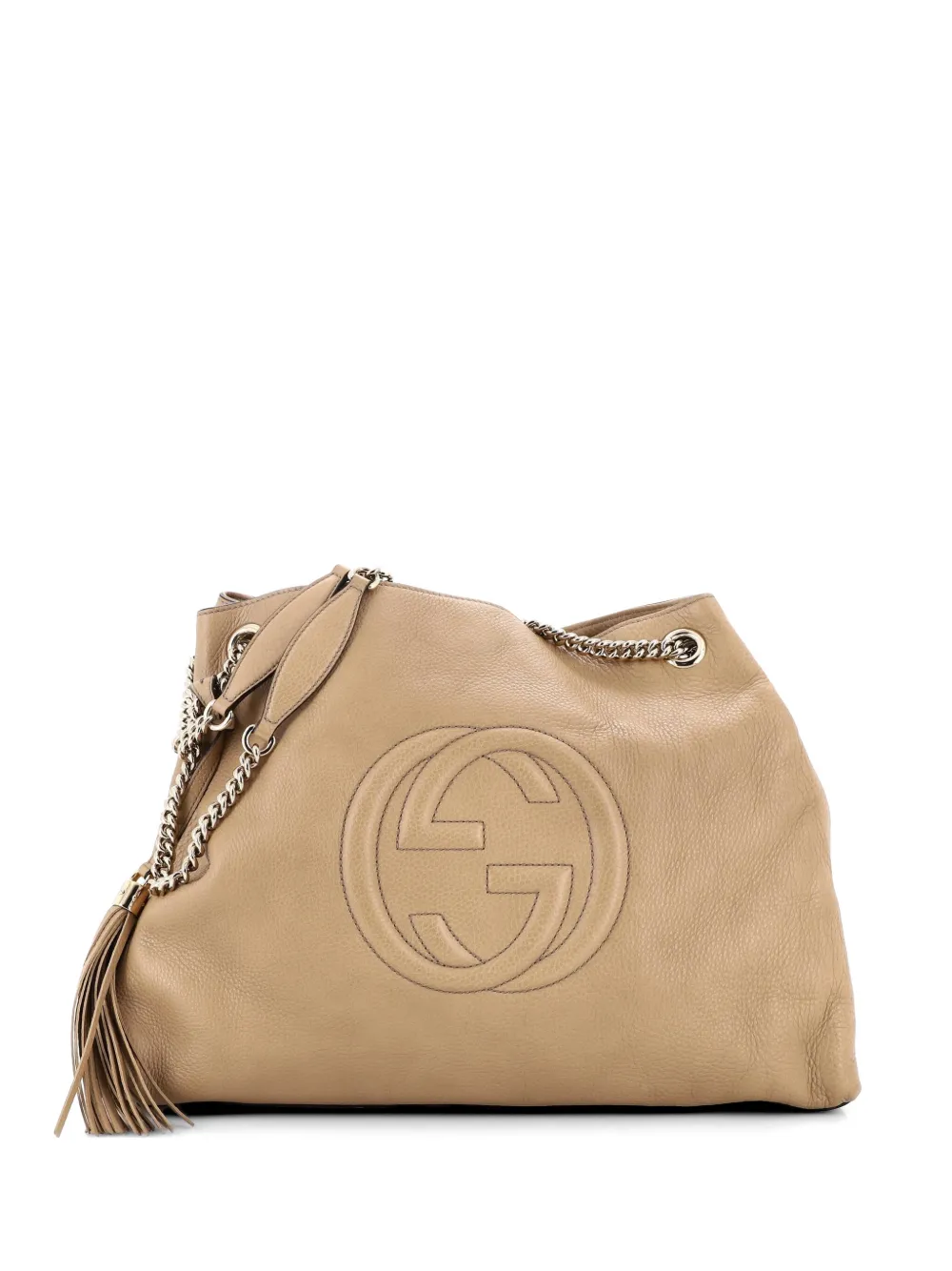 Gucci Pre-Owned Soho Chain Strap Leather Large shoulder bag - Nude
