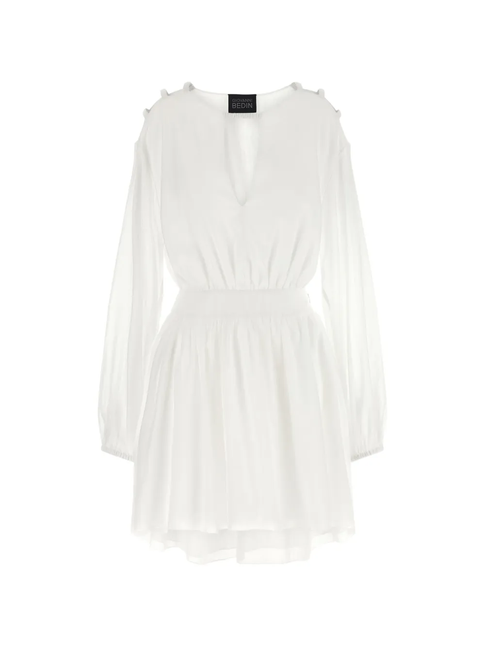 Giovanni Bedin cut-out asymmetric dress - Weiß