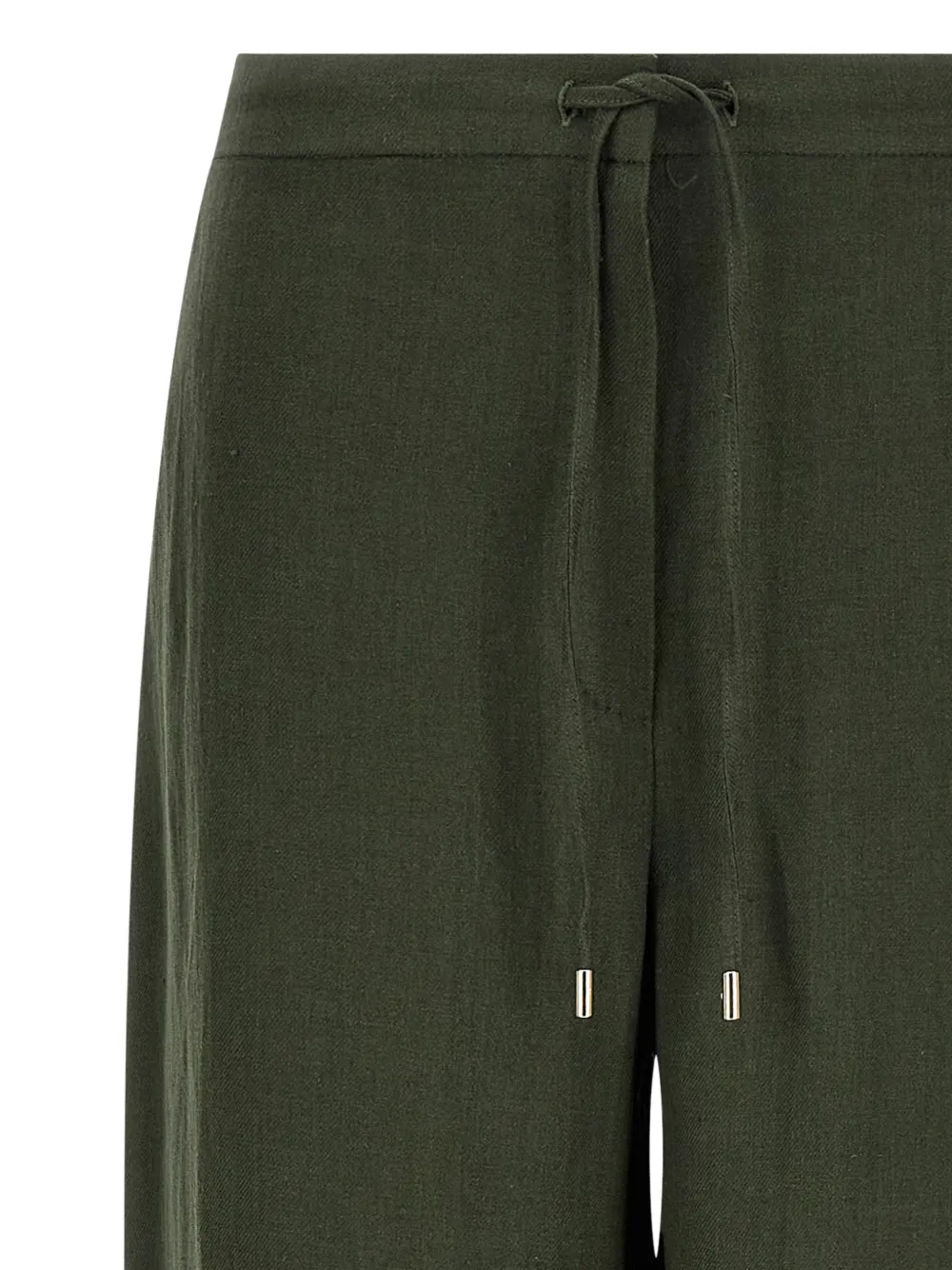 Max Mara Pelota broek met trekkoord en wijde pijpen Groen