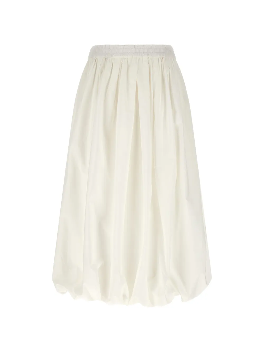 Weekend Max Mara Wkinuvole balloon-construction pleated maxi skirt - Bianco