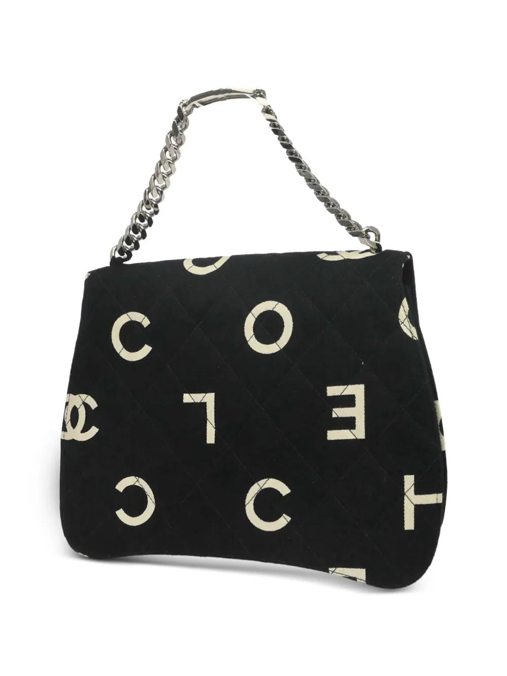 Chanel Pre-owned 1997 Logo-print Chain Shoulder Bag in Black, view 2
