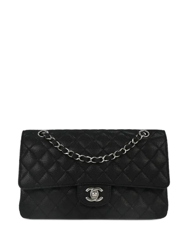 Chanel Pre-owned 2014 Double Flap Shoulder Bag in Black