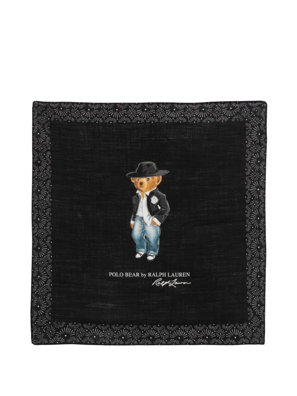 Polo Ralph Lauren Polo Bear sjaal met ster-print Zwart