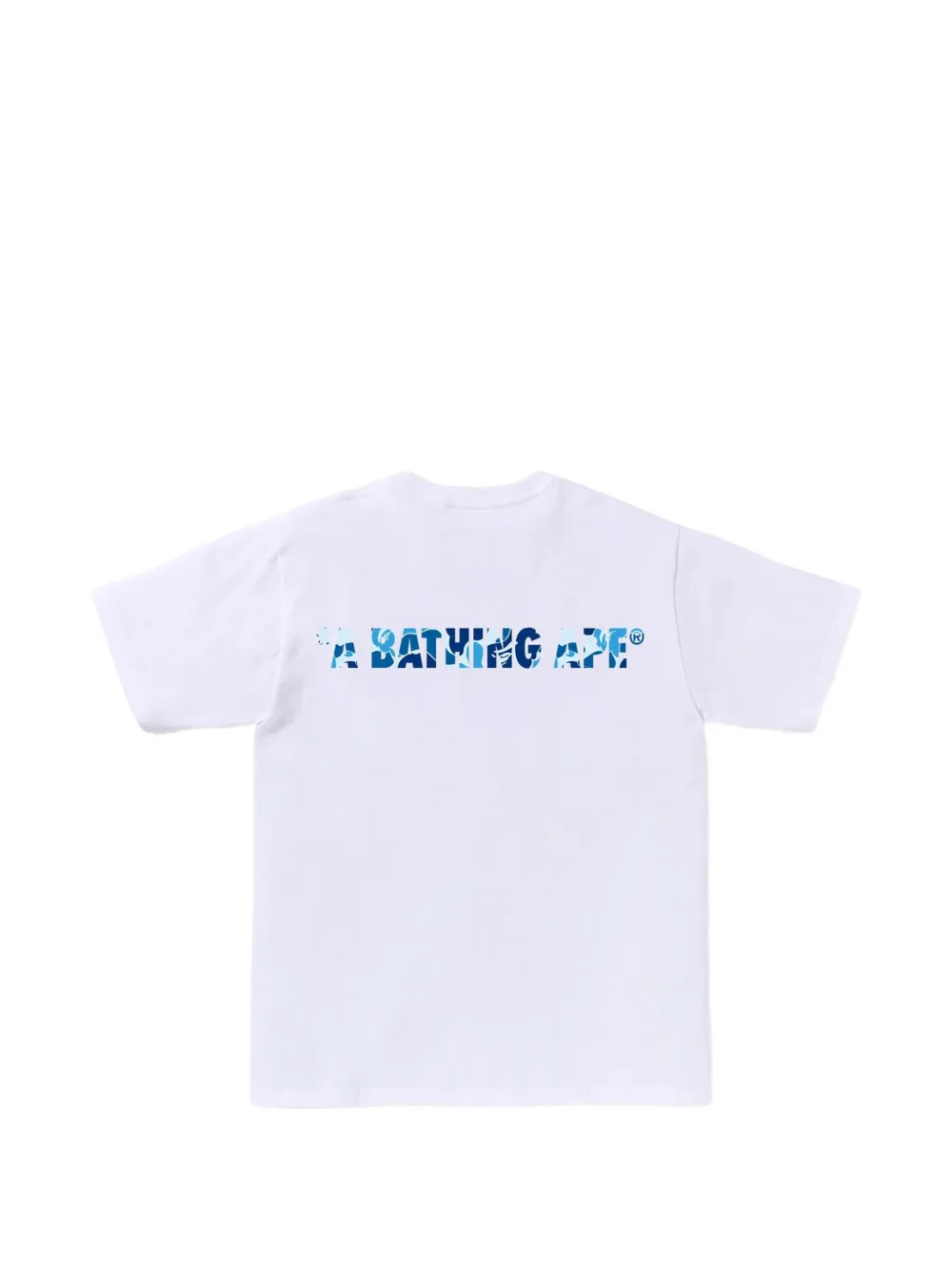 A BATHING APE Katoenen T-shirt met logoprint Wit