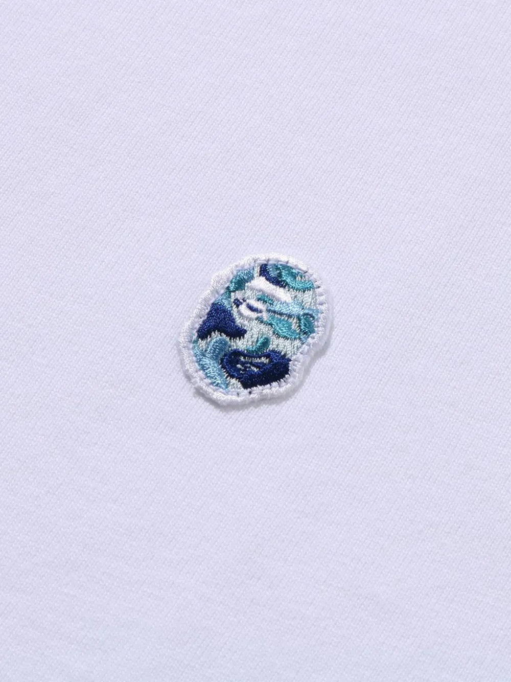 A BATHING APE Katoenen T-shirt met logoprint Wit
