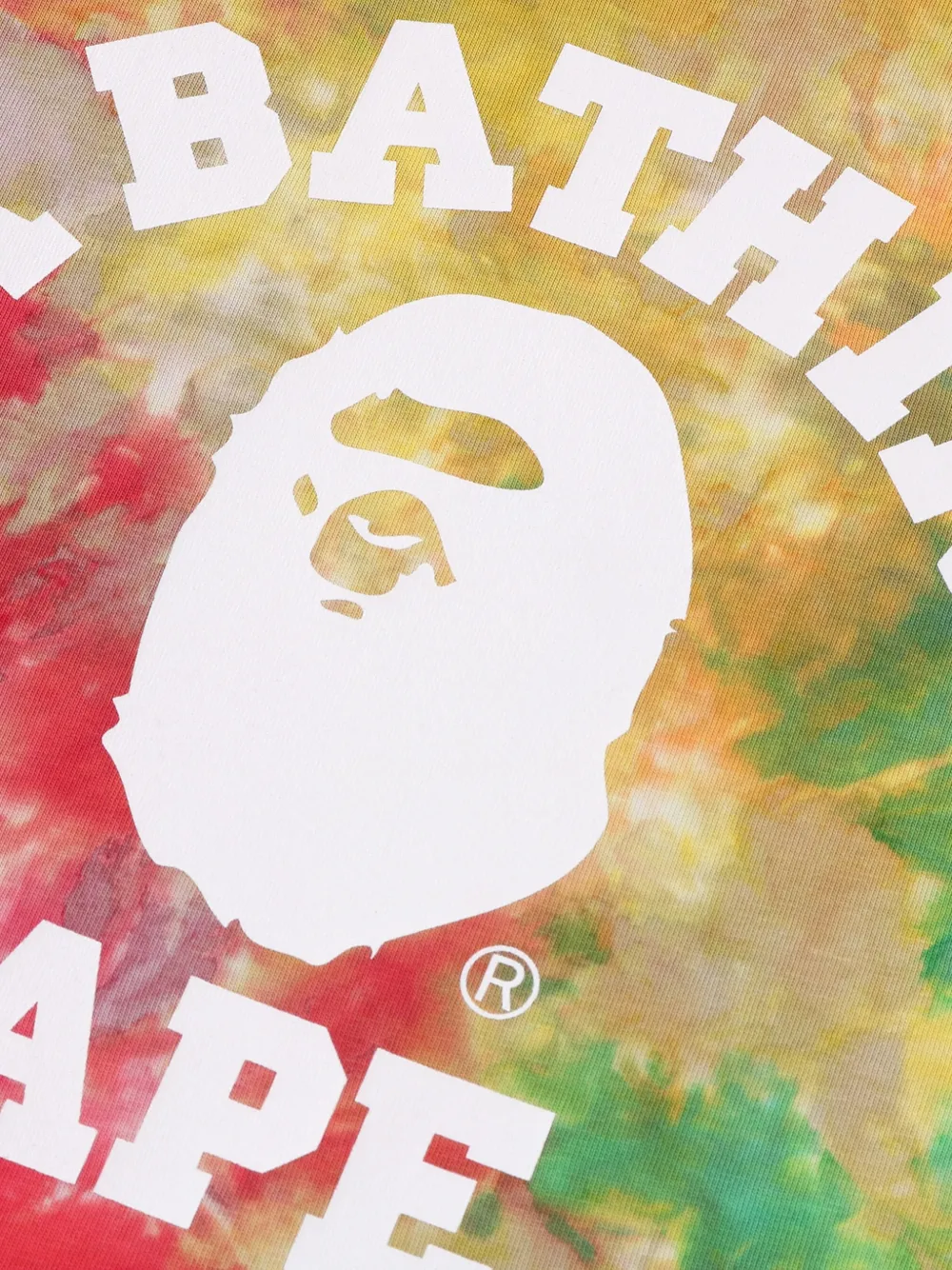 A BATHING APE T-shirt met logoprint Rood