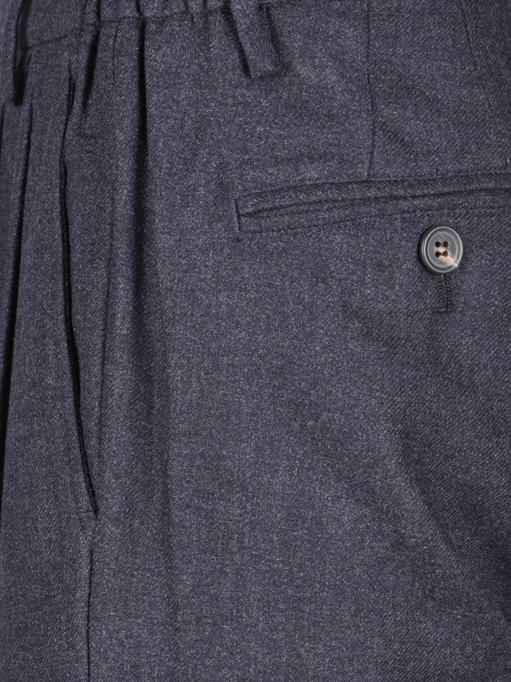 Eleventy pleated-front tailored trousers Blauw