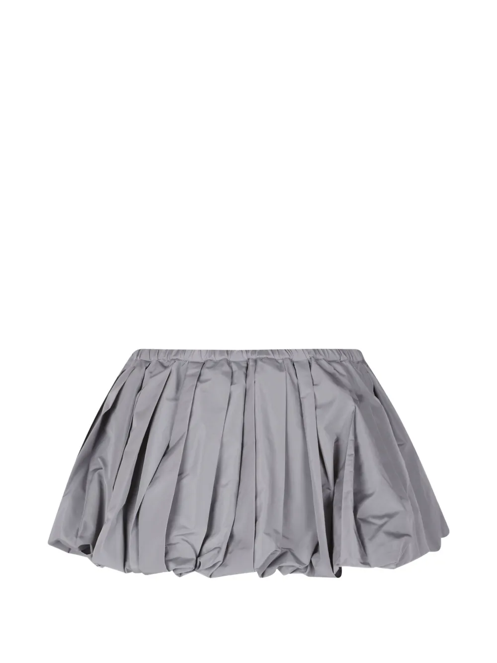Miu Mini-rok van technische stof Grijs