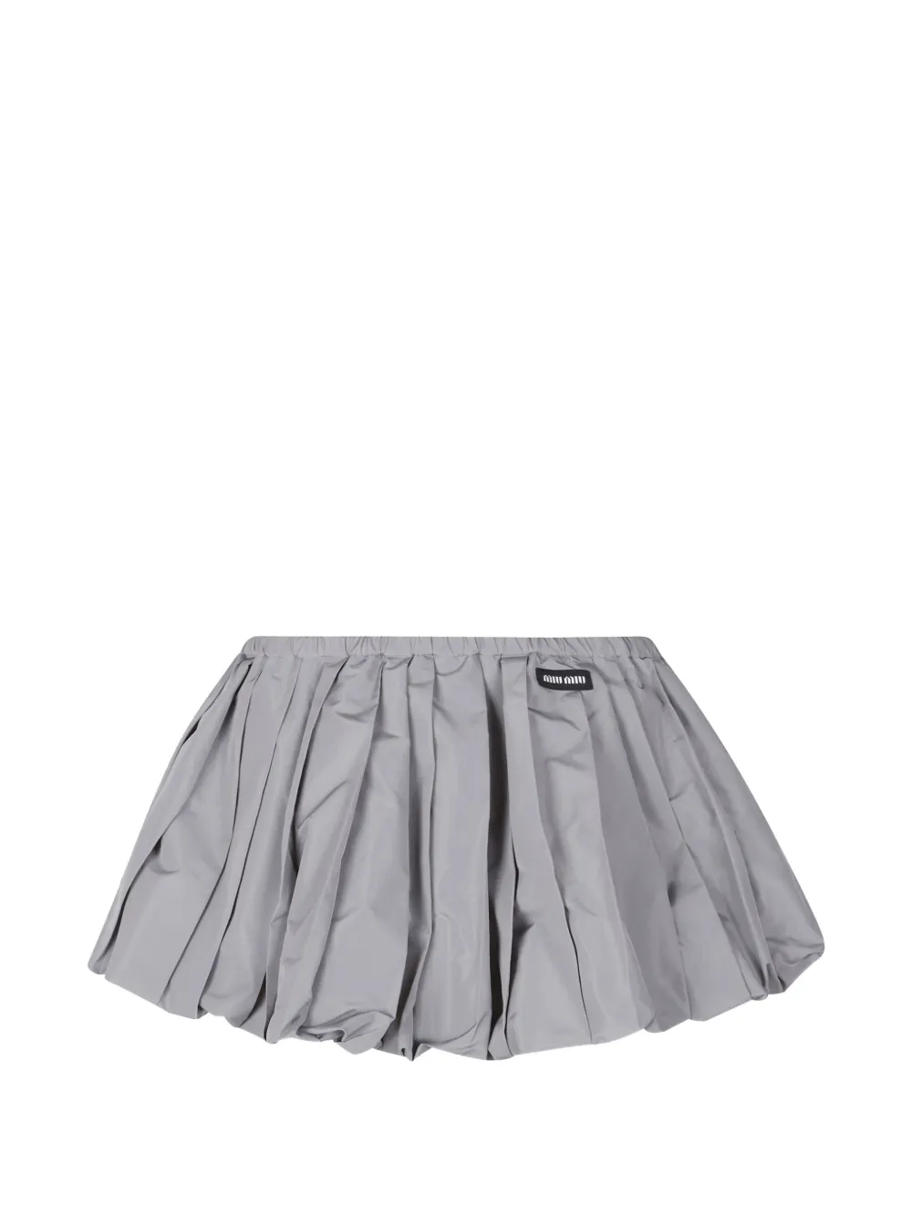 Miu Miu technical fabric miniskirt - Grigio