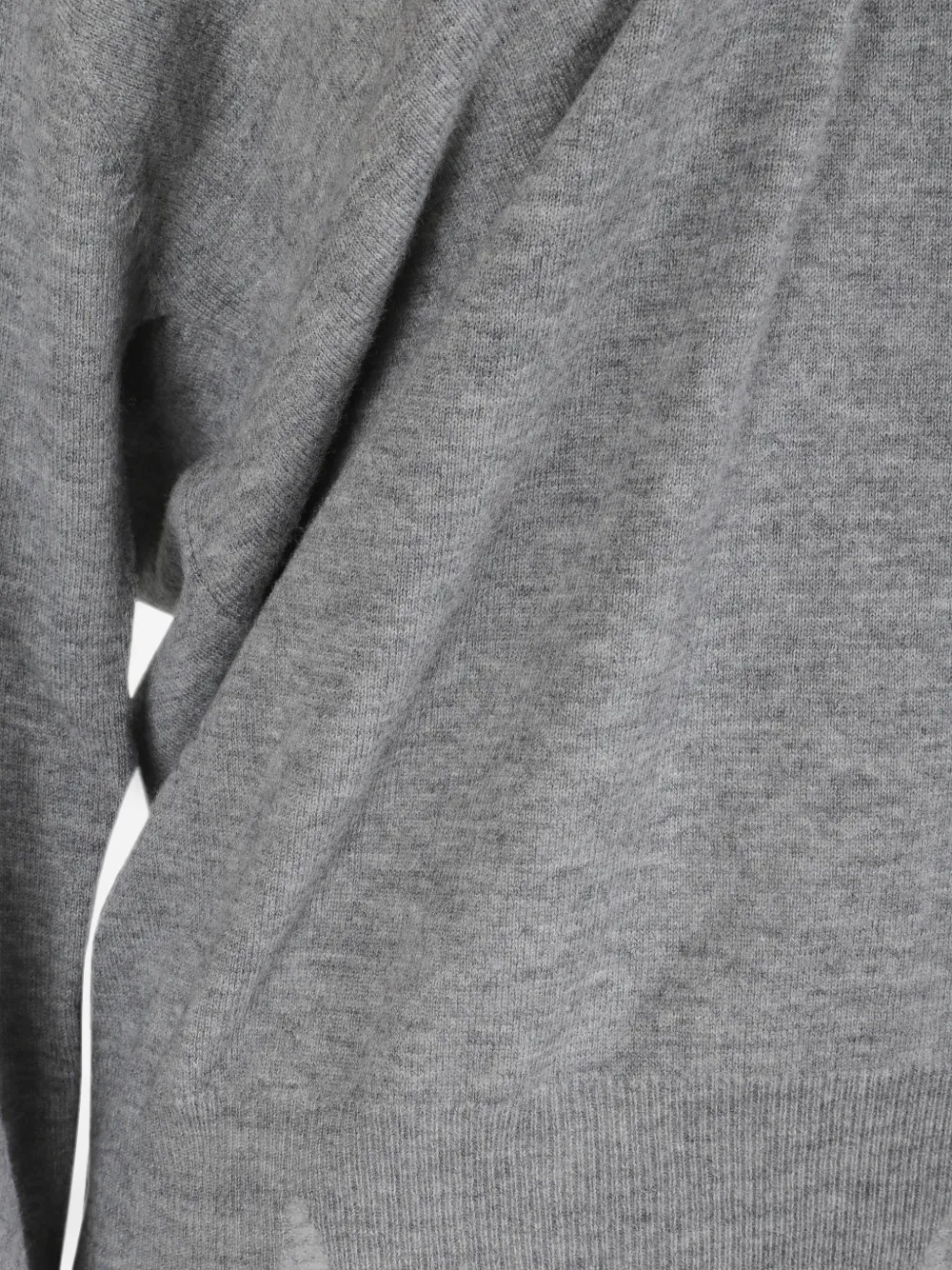 Stella McCartney distressed V-neck sweater Grijs