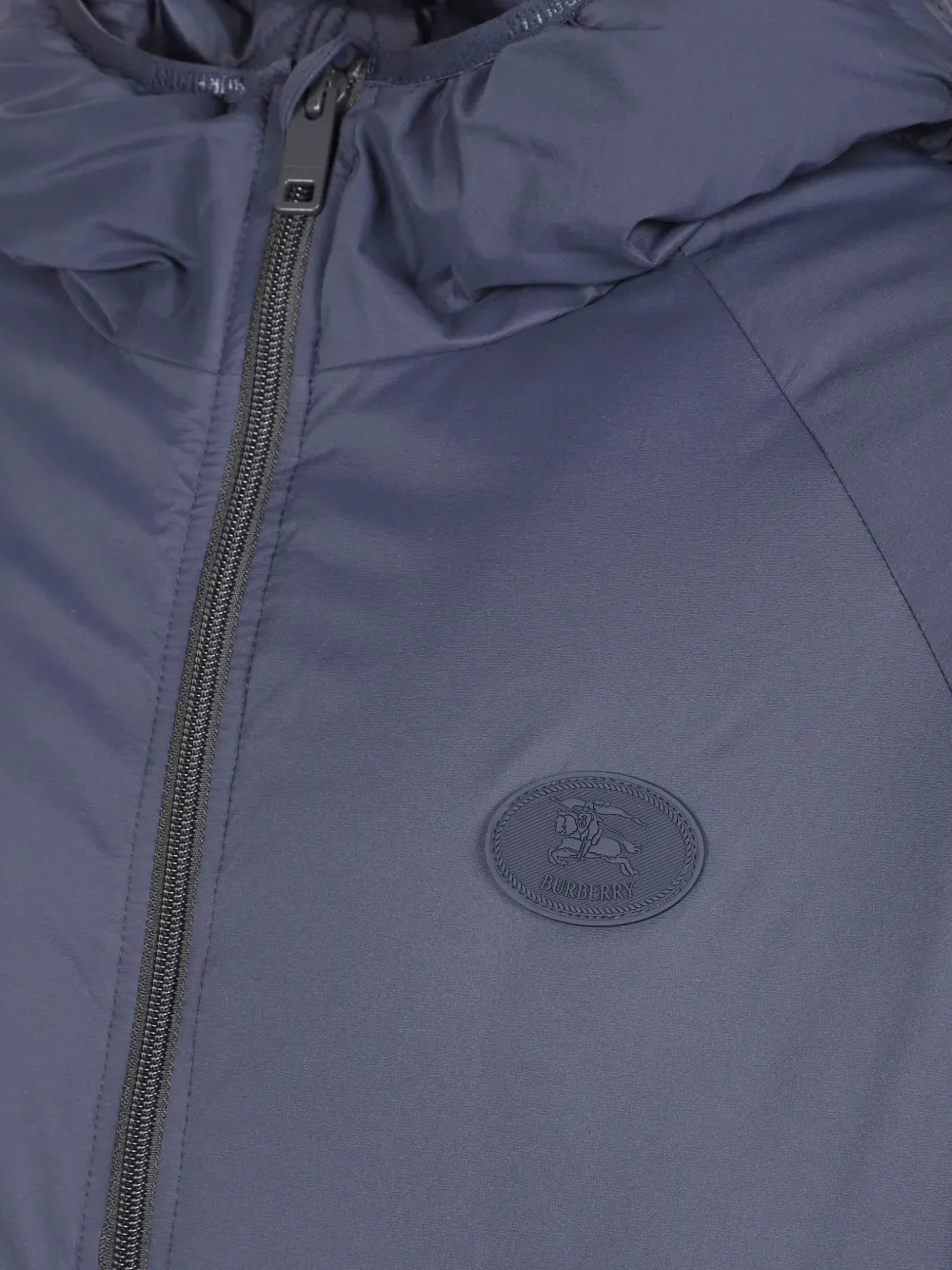 Burberry Opvouwbaar Dunwich nylon jack met capuchon Blauw