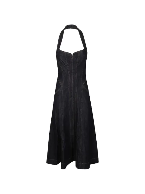 Self-Portrait halterneck panelled midi dress