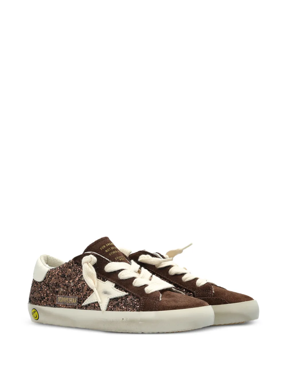 Golden Goose Kids Super-Star glitter-embellished sneakers Bruin