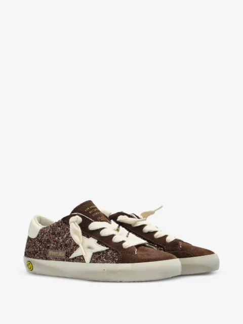 Golden Goose Kids Super-Star glitter-embellished sneakers