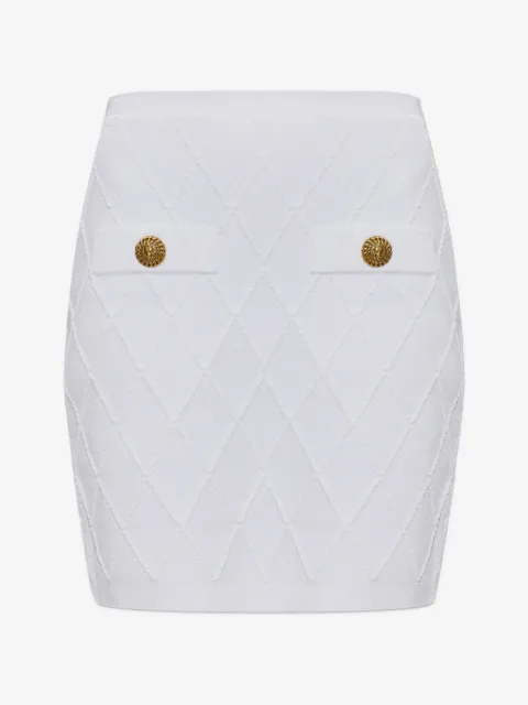 Balmain Minigonna trapuntata