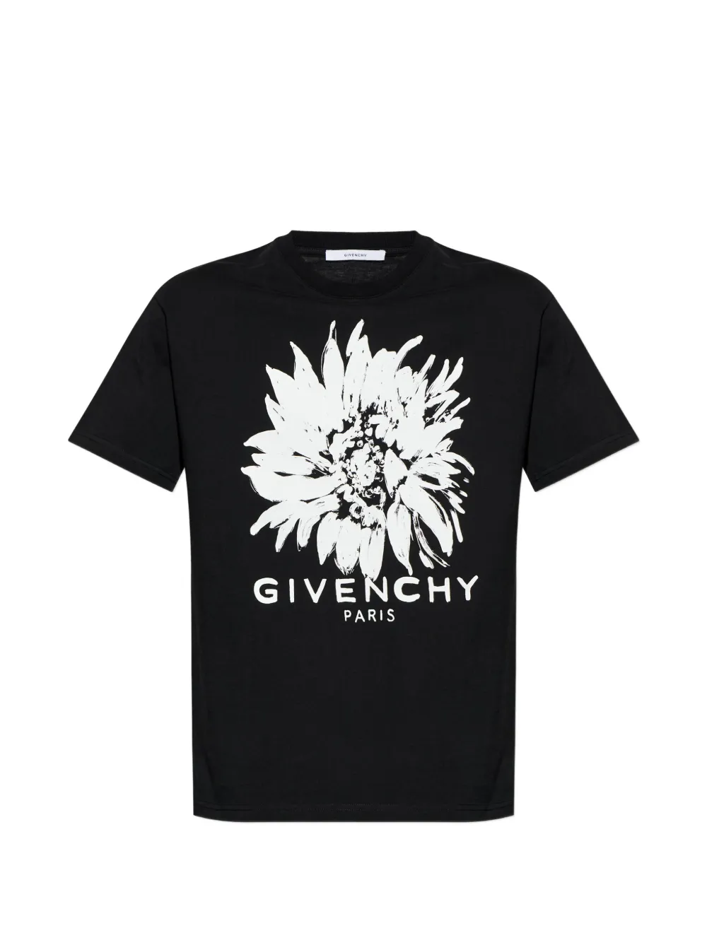 Givenchy floral-print logo-print T-shirt - Nero
