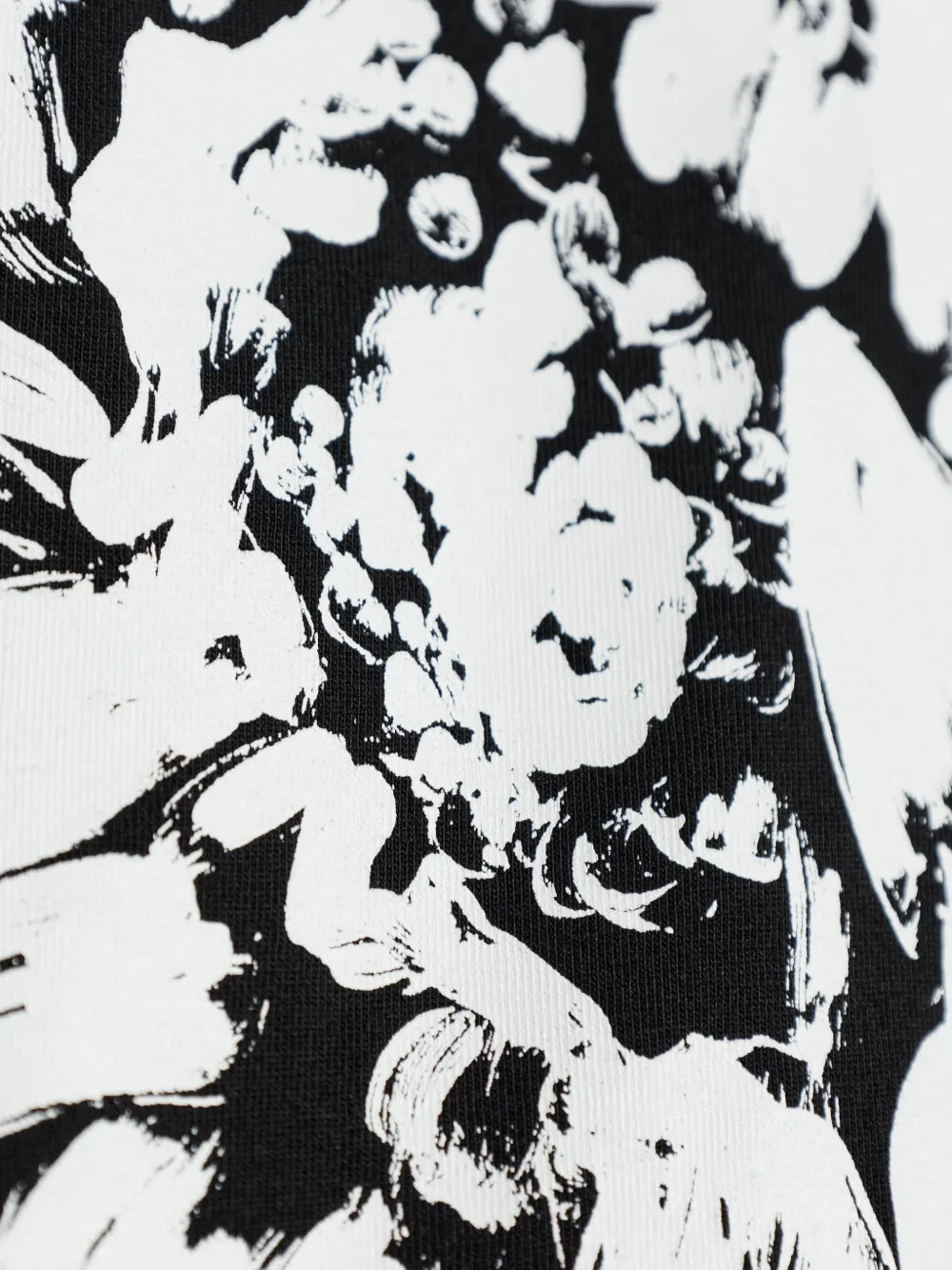 Givenchy T-shirt met bloemenprint Zwart