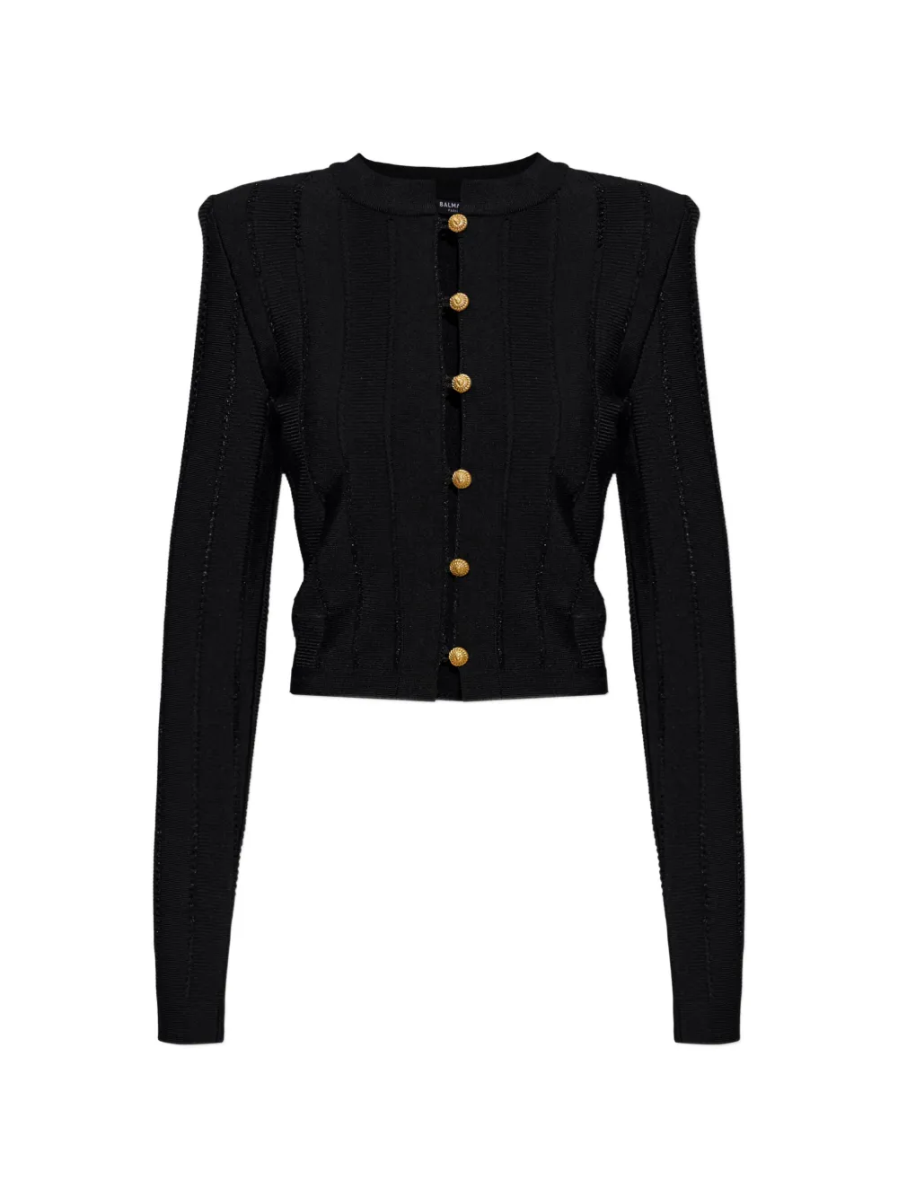Balmain lion-head button-embellished cardigan - Nero